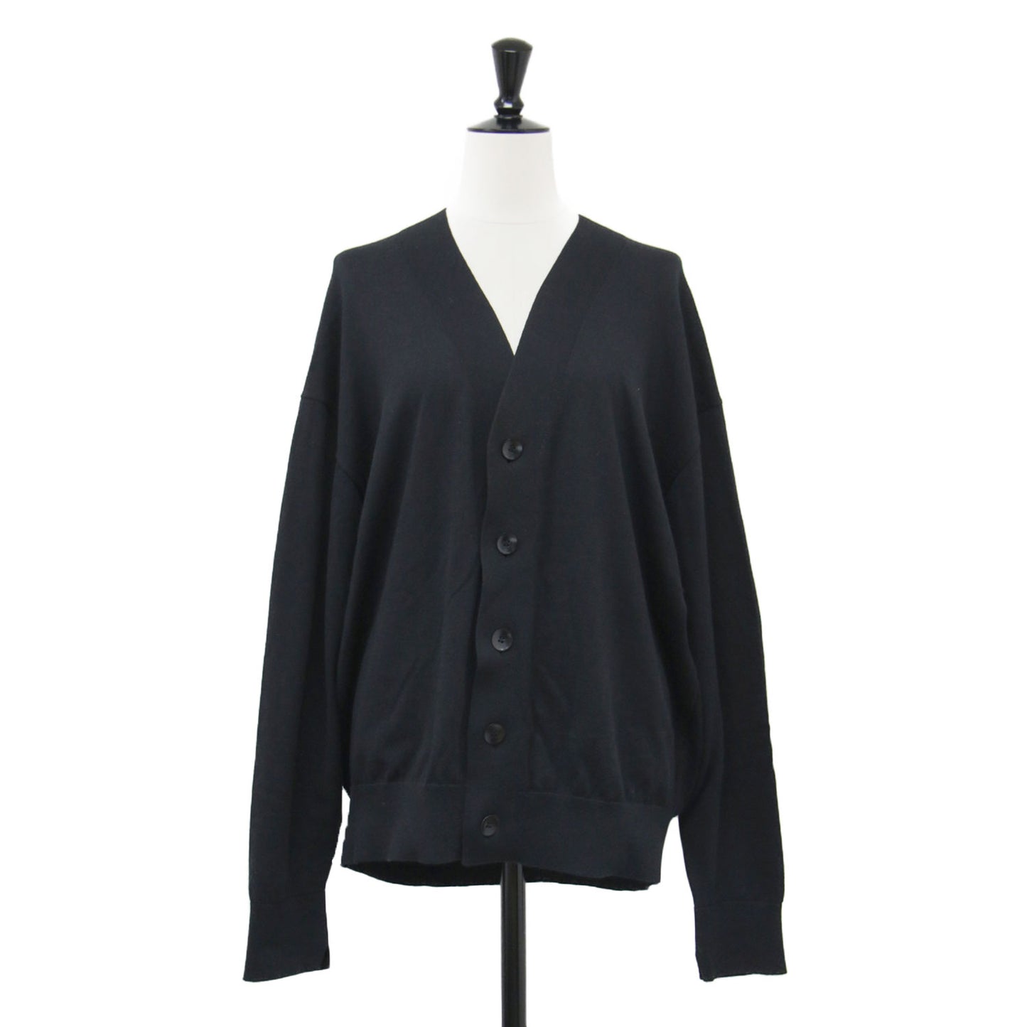 22春夏 スビン コットン オーバー カーディガン / SUVIN COTTON OVER プルオーバー Vネック ボタンダウン 長袖 ドロップショルダー ハイゲージ
