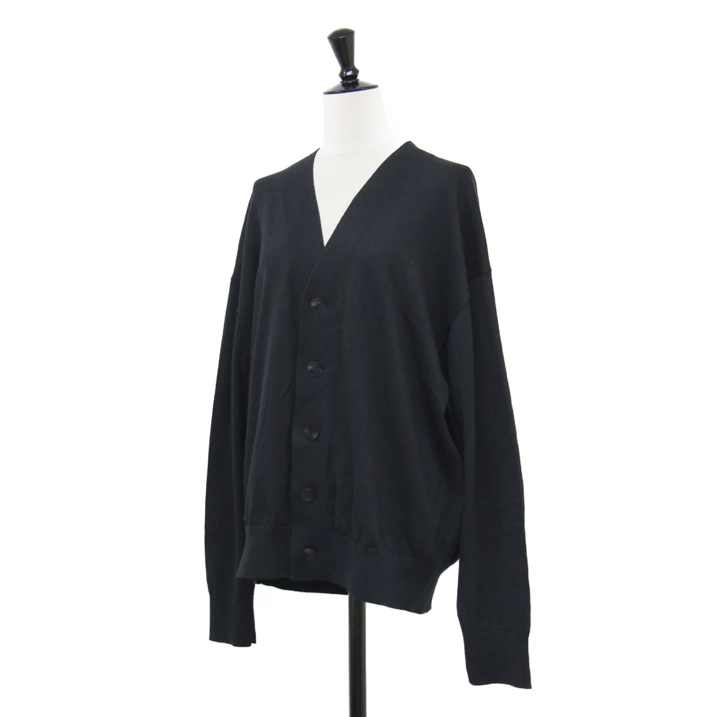 22春夏 スビン コットン オーバー カーディガン / SUVIN COTTON OVER プルオーバー Vネック ボタンダウン 長袖 ドロップショルダー ハイゲージ