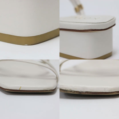 3.5cm スクエアトゥ 2WAY サンダル / ストラップ ローヒール