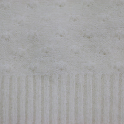 22秋冬 ハーフスリーブ フリルネック ニット / プルオーバー ハイネック リボン