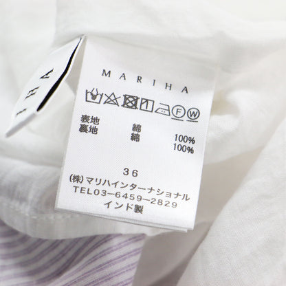 ストライプ柄 海の月影のドレス / ワンピース ノースリーブ Uネック ロング丈 フレア