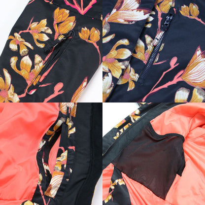 20秋冬 フード付き 総柄 スノージャケット / TORAH BRIGHT RX JETTY NP JK 長袖 ハイネック フラワープリント ロゴ 刺繍