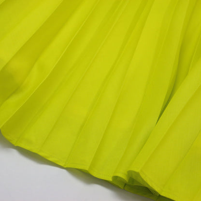 プリーツスカート / ロング丈 フレア Aライン サイドファスナー