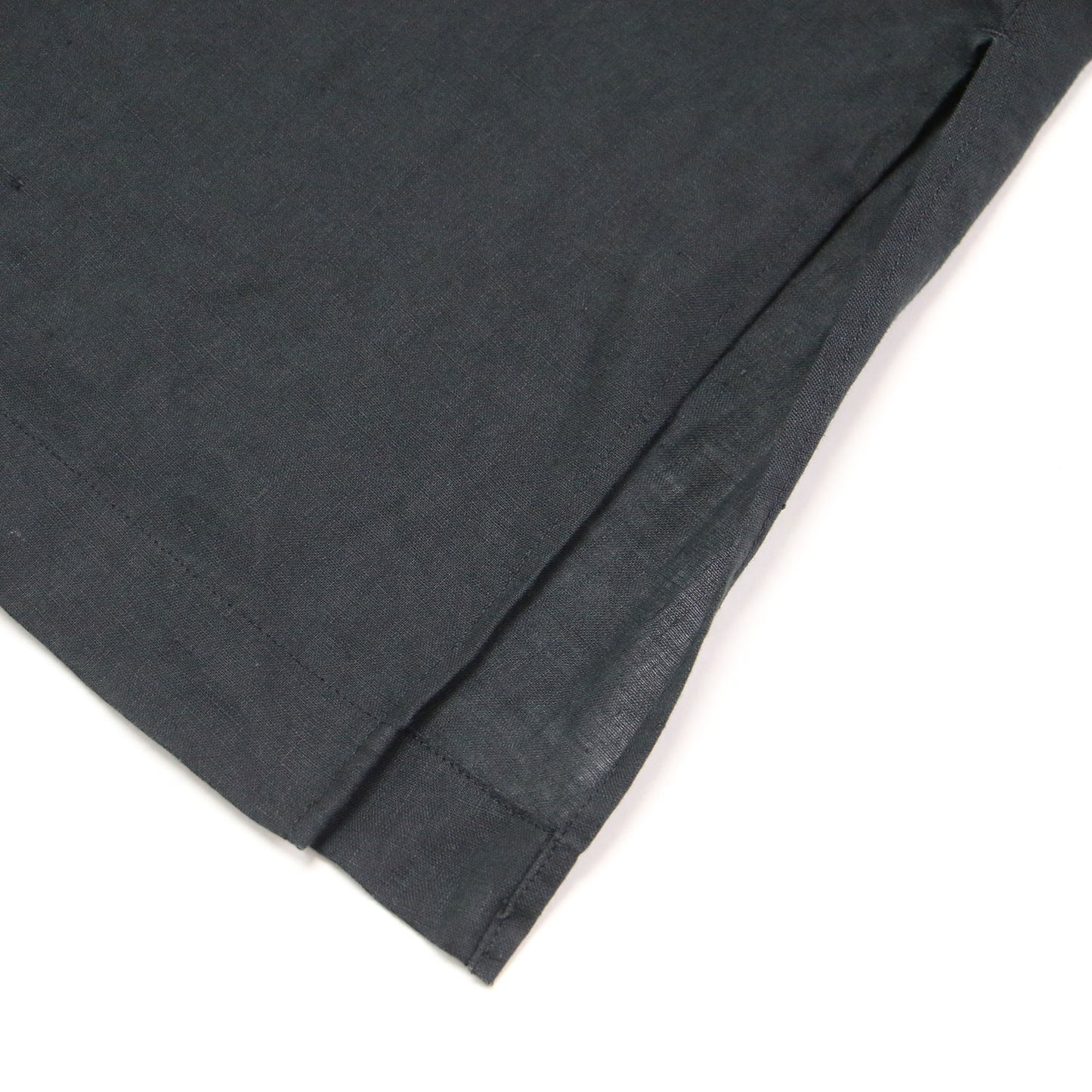 ノースリーブ フレア シャツ / ブラウス Aライン ワイド スリット リネン