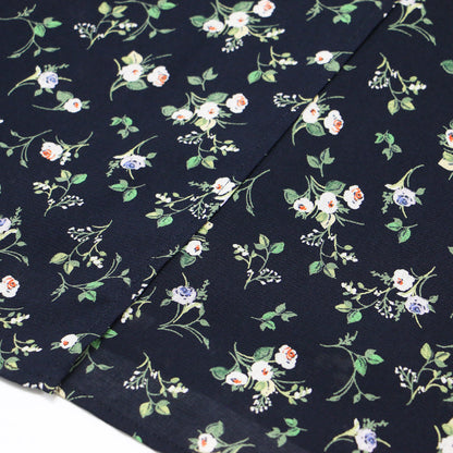 スプリングガーデン ラップ風 フレアスカート / ミモレ丈 Aライン 花柄 スリット