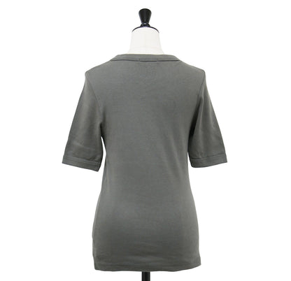 21春夏 シルキーフライス ハーフスリーブ プルオーバー / カットソー クルーネック コンパクト ジャージー素材