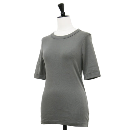 21春夏 シルキーフライス ハーフスリーブ プルオーバー / カットソー クルーネック コンパクト ジャージー素材