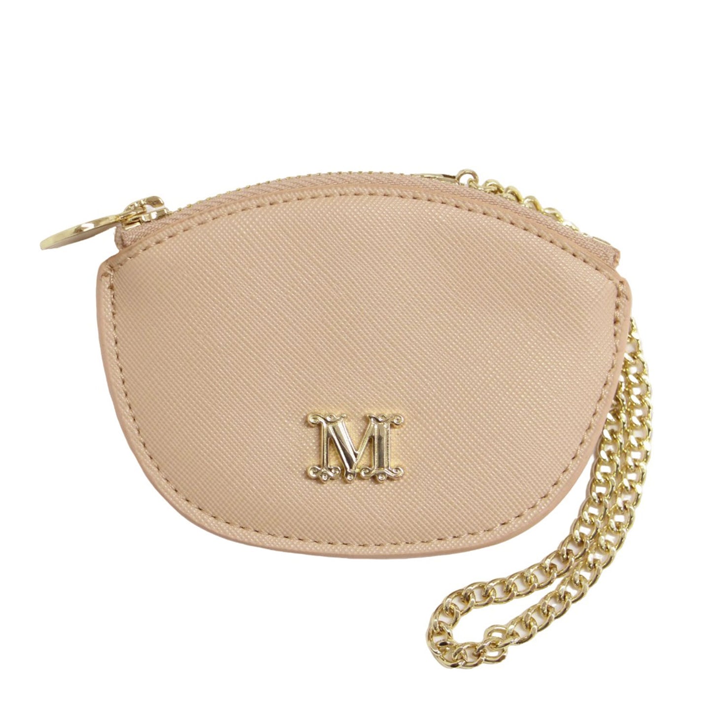 メタルチャーム コインケース / ポーチ ロゴ チェーン レザー ノベルティ