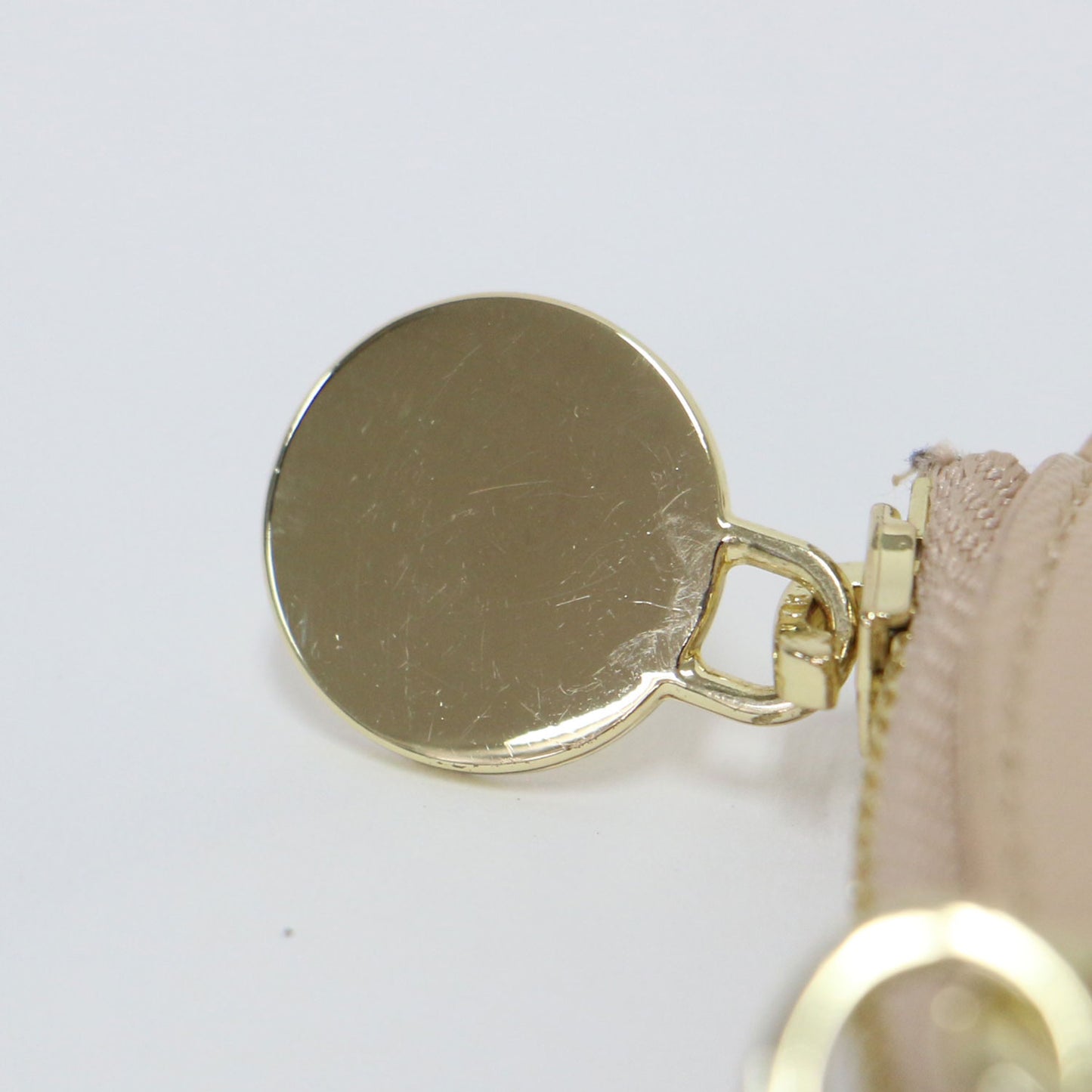 メタルチャーム コインケース / ポーチ ロゴ チェーン レザー ノベルティ