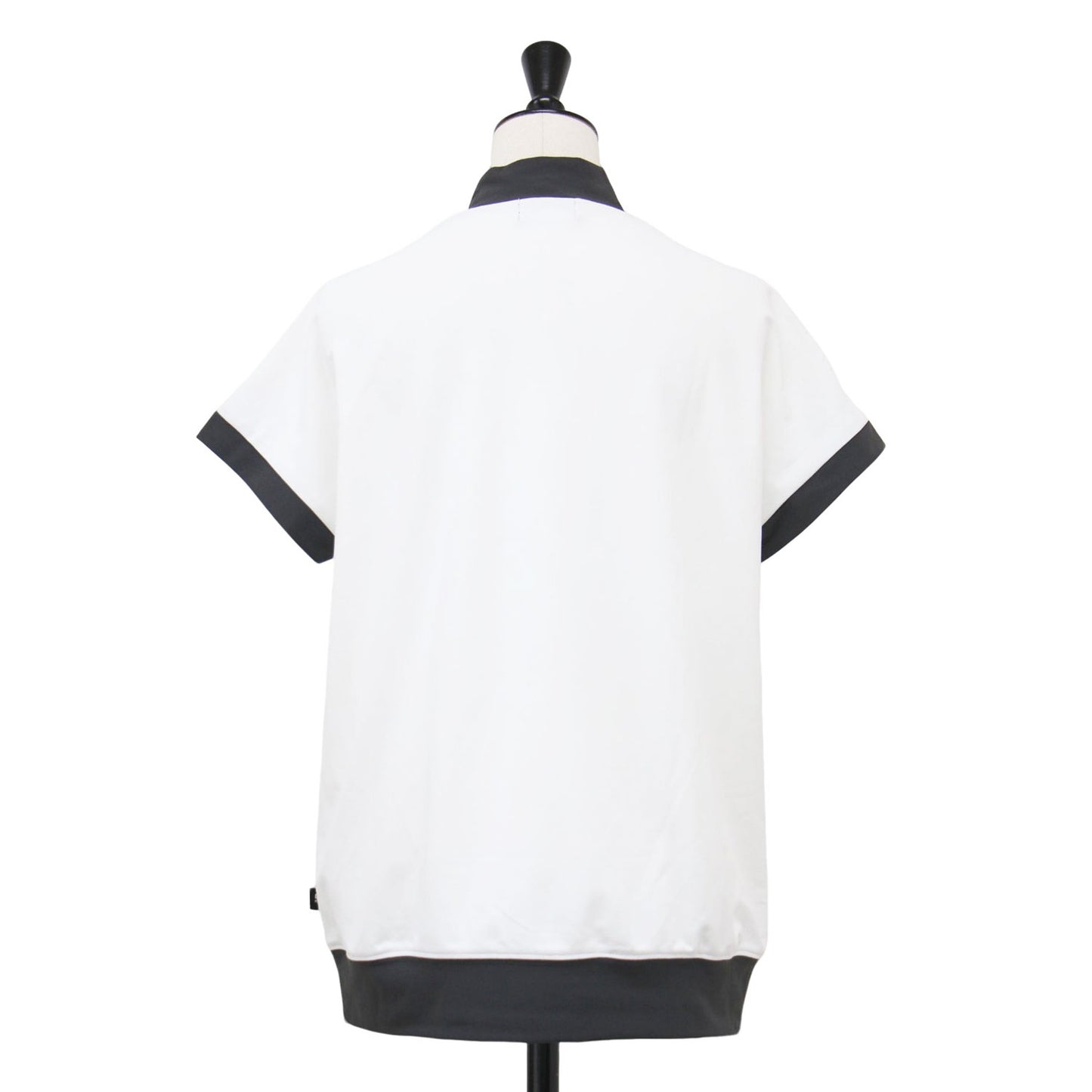 25春夏 フレンチスリーブ モックネック プルオーバー / golf カットソー バイカラー 吸汗速乾 ストレッチ ロゴ