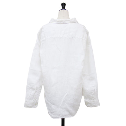 24春夏 リネン シャツ / LINEN ワイド 長袖 ボタンダウン ウォッシャブル