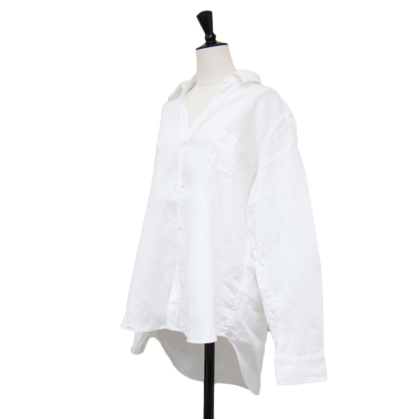 24春夏 リネン シャツ / LINEN ワイド 長袖 ボタンダウン ウォッシャブル