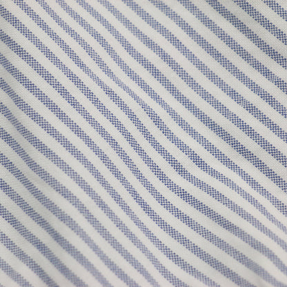 オックスフォード シャツ/ Light Oxford Long 長袖 チュニック丈 オーバーサイズ ストライプ スリット ワンウォッシュ加工