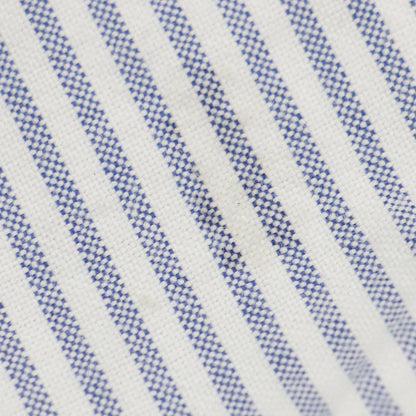 オックスフォード シャツ/ Light Oxford Long 長袖 チュニック丈 オーバーサイズ ストライプ スリット ワンウォッシュ加工