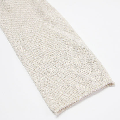 24春夏 ウォッシャブル ニュアンス ワイド プルオーバー / ニット 長袖 チュニック丈 ボートネック