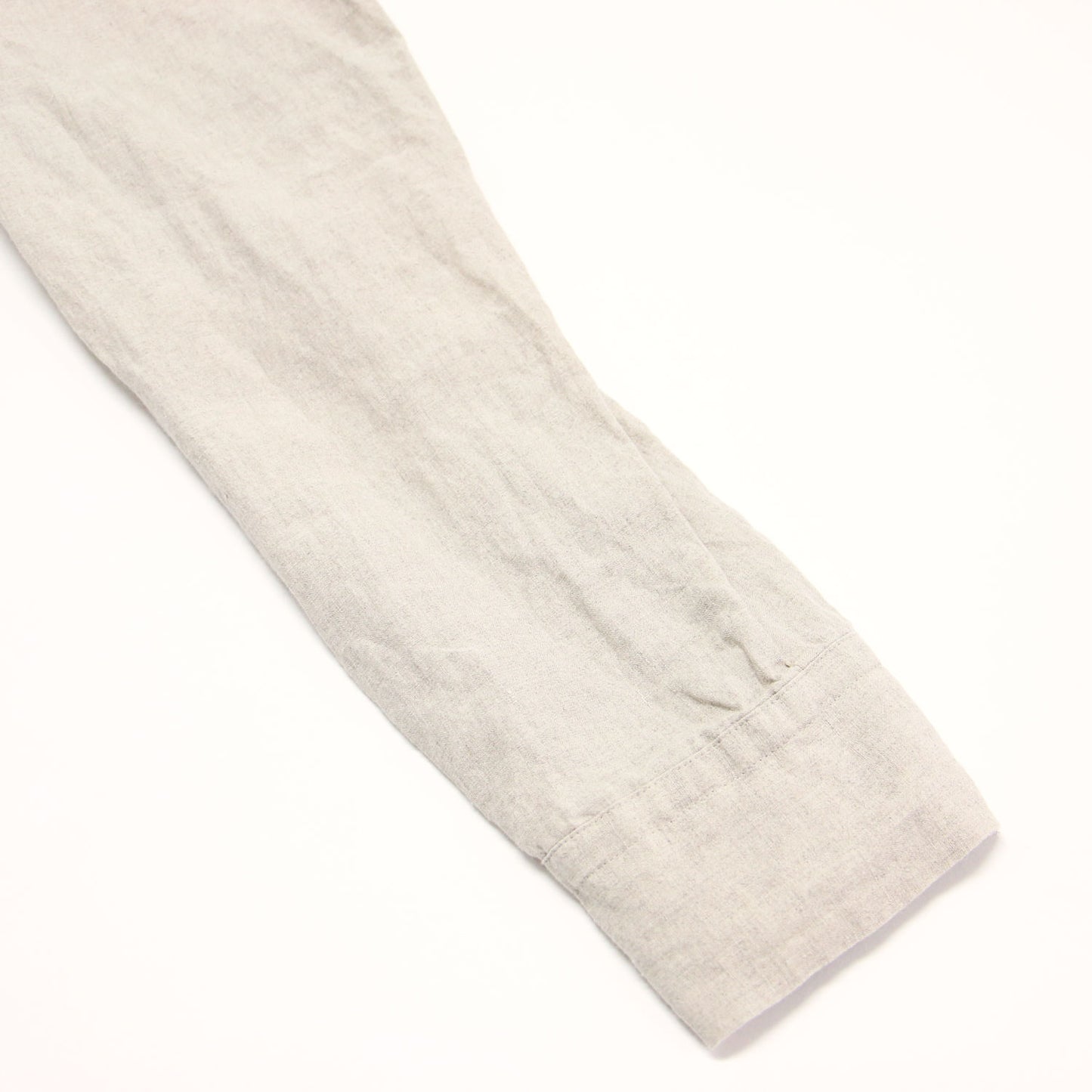 21春夏 セーラーカラーブラウス / シャツ 長袖 チュニック丈 Vネック スリット リネン