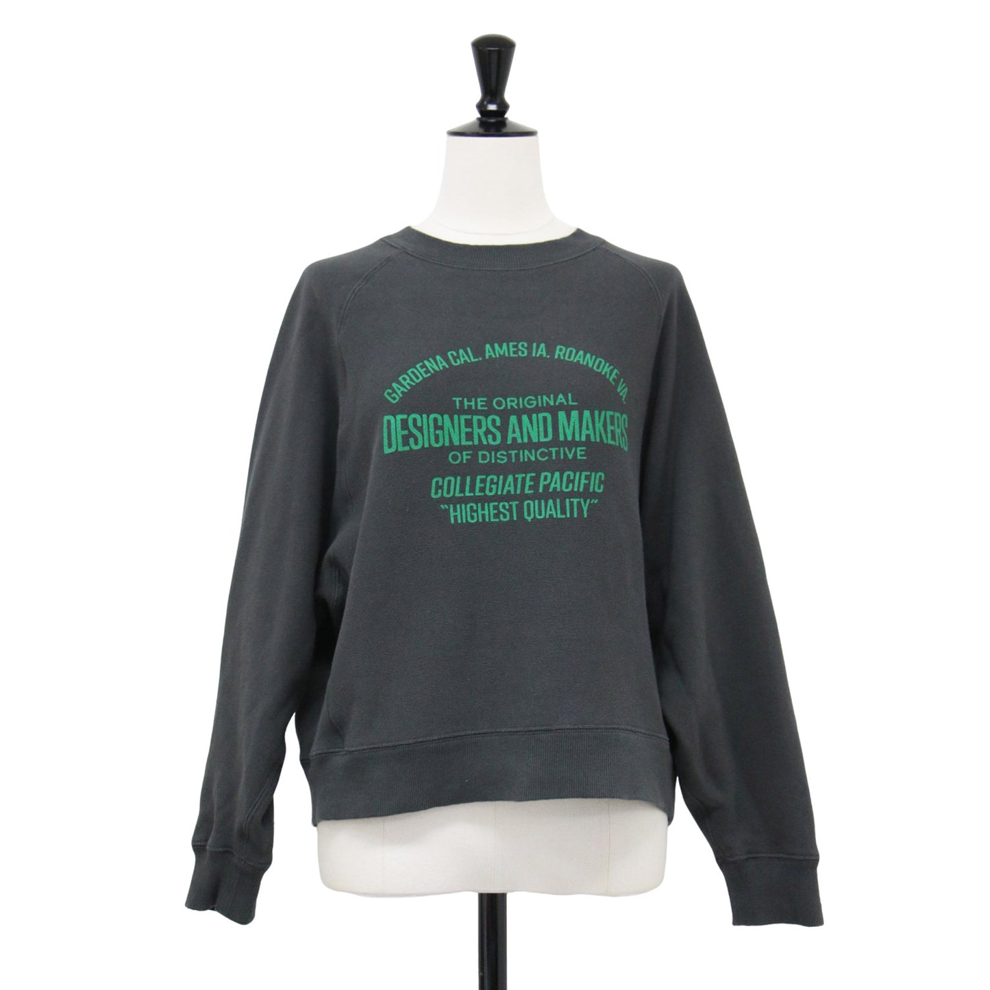 × SLOBE IENA 別注 25春夏 ショートスウェット/ プルオーバー 長袖 ショート丈 クルーネック コンパクト プリント