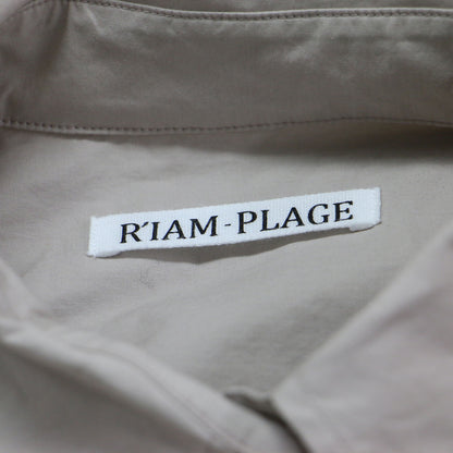 25春夏 リアム ブラウジング シャツ / R’IAM 長袖 チュニック丈 レギュラーカラー スリット