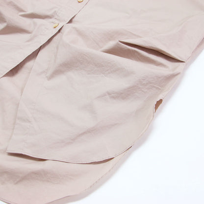 25春夏 リアム ブラウジング シャツ / R’IAM 長袖 チュニック丈 レギュラーカラー スリット