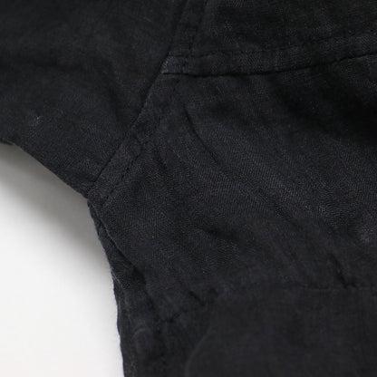 24春夏 ラミー シアー ジップブルゾン / ジャケット 長袖 ハイネック ギャザー ワイド リネン