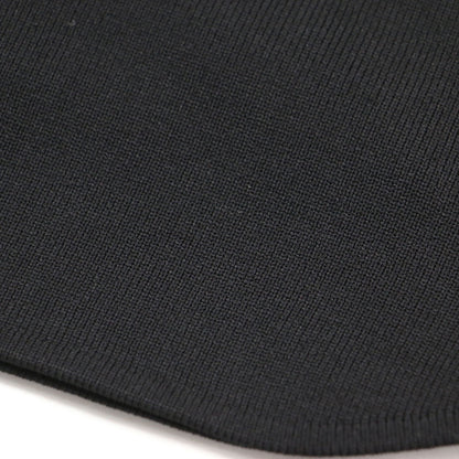 ギャザー ボリュームスリーブ コンパクト プルオーバー / PINCH SLEEVE KNIT TOP ニット 7分袖 Uネック ミラノリブ