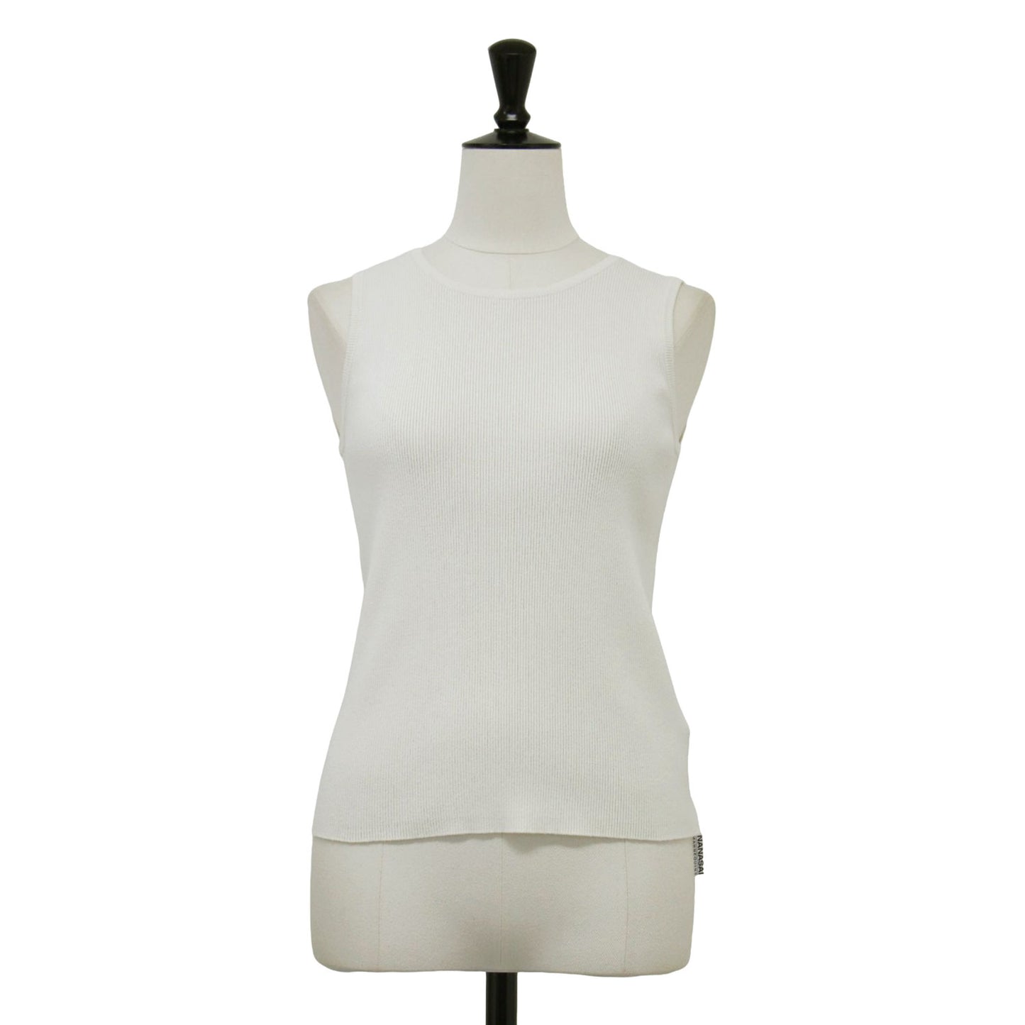 23春夏 リブ クロップ タンクトップ / MUSE Diner B RIB CROP ニット コンパクト ストレッチ