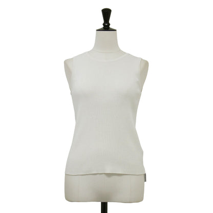 23春夏 リブ クロップ タンクトップ / MUSE Diner B RIB CROP ニット コンパクト ストレッチ