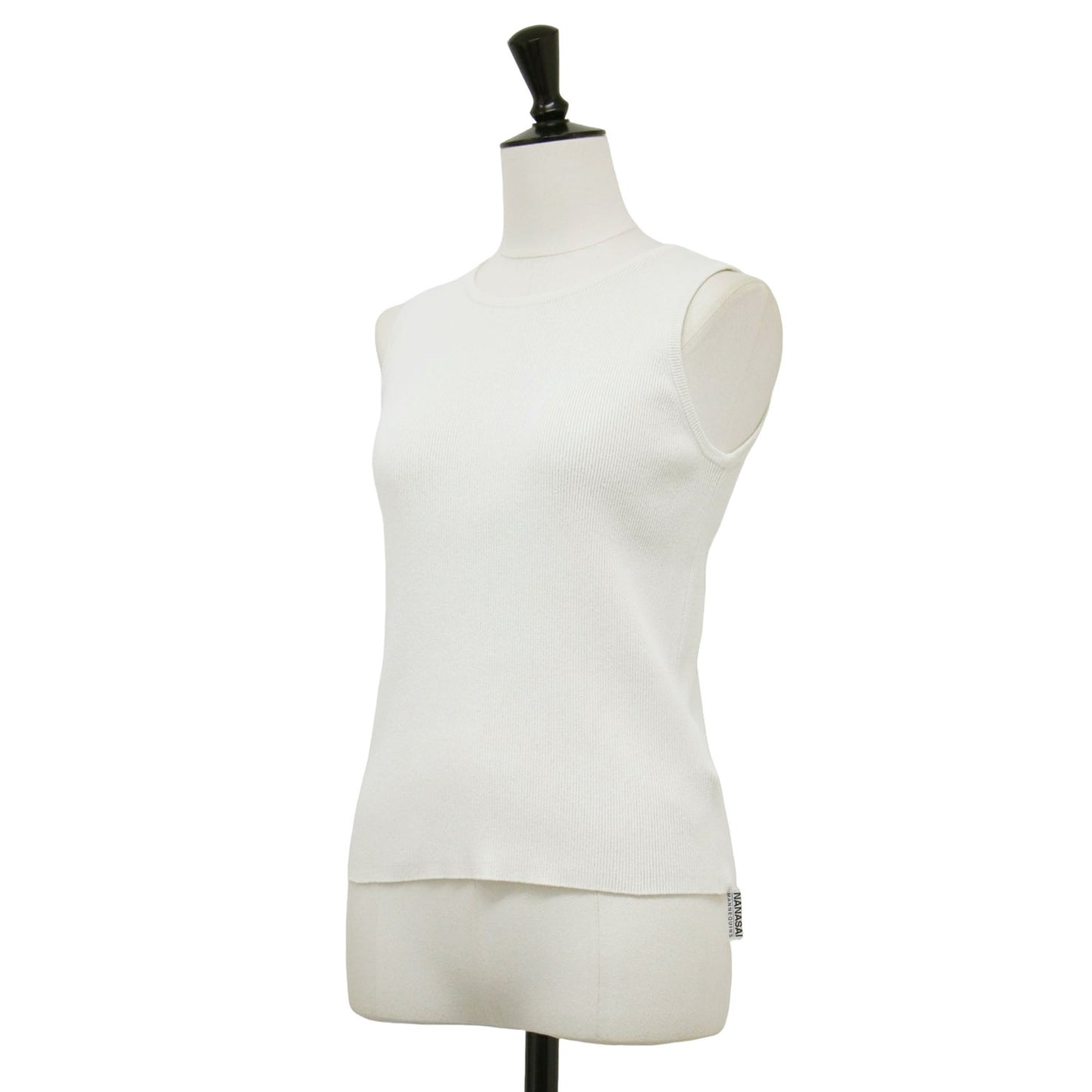 23春夏 リブ クロップ タンクトップ / MUSE Diner B RIB CROP ニット コンパクト ストレッチ