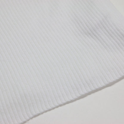 24春夏 ギザコットン リブ ボートネック プルオーバー / カットソー 7分袖 ボートネック コンパクト ストレッチ コットン