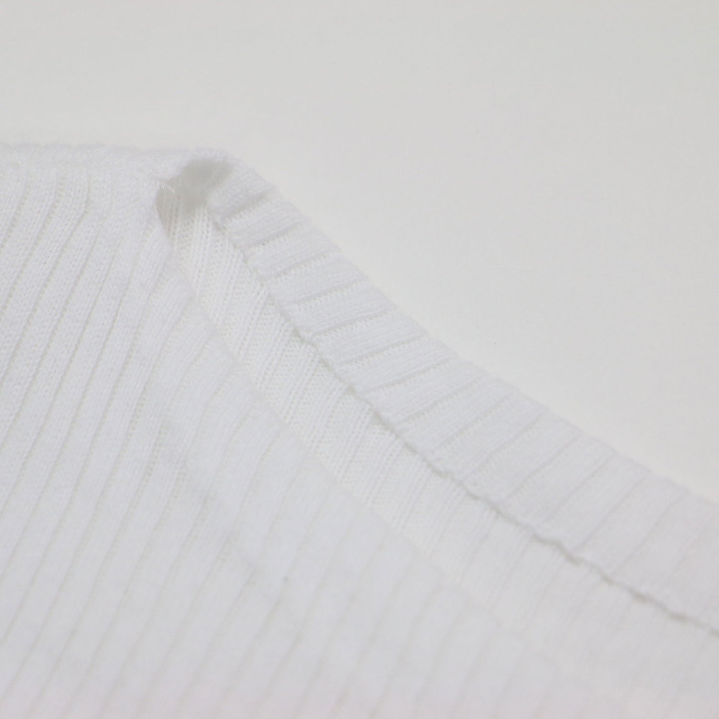 24春夏 ギザコットン リブ ボートネック プルオーバー / カットソー 7分袖 ボートネック コンパクト ストレッチ コットン