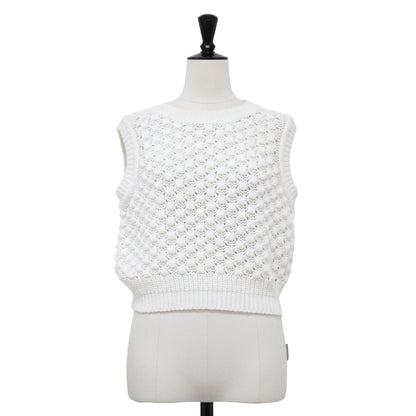 25春夏 リリカ シャカリ セーター / ニット ベスト Lilica Shacarri Sweater プルオーバー リブ ポップコーン柄