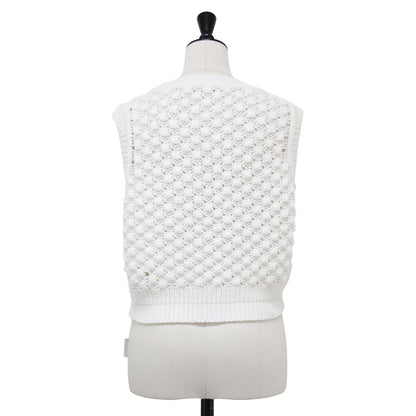 25春夏 リリカ シャカリ セーター / ニット ベスト Lilica Shacarri Sweater プルオーバー リブ ポップコーン柄