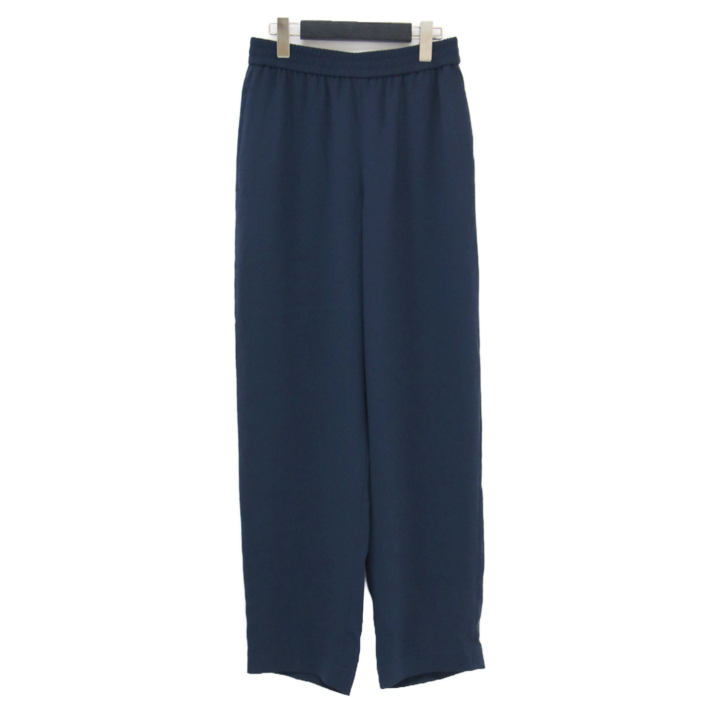 25春夏 サテンクレープ ストレートパンツ / Satin Crepe Straight Pull On Pant イージーパンツ ウエストゴム