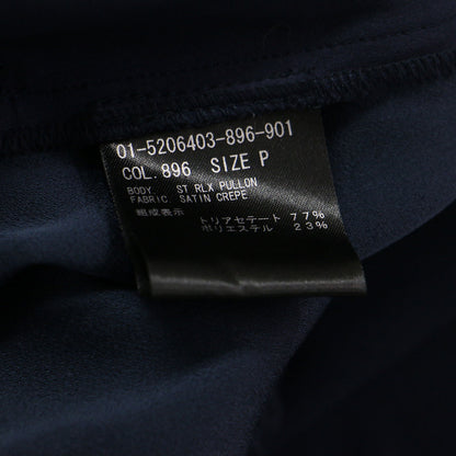25春夏 サテンクレープ ストレートパンツ / Satin Crepe Straight Pull On Pant イージーパンツ ウエストゴム