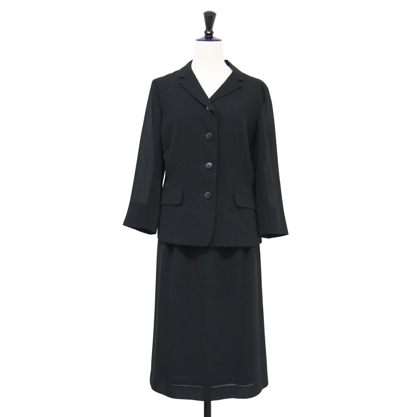 ジャケット スカート スーツ / セットアップ 長袖 テーラード Iライン タック スリット メッシュ