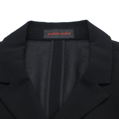 ジャケット スカート スーツ / セットアップ 長袖 テーラード Iライン タック スリット メッシュ