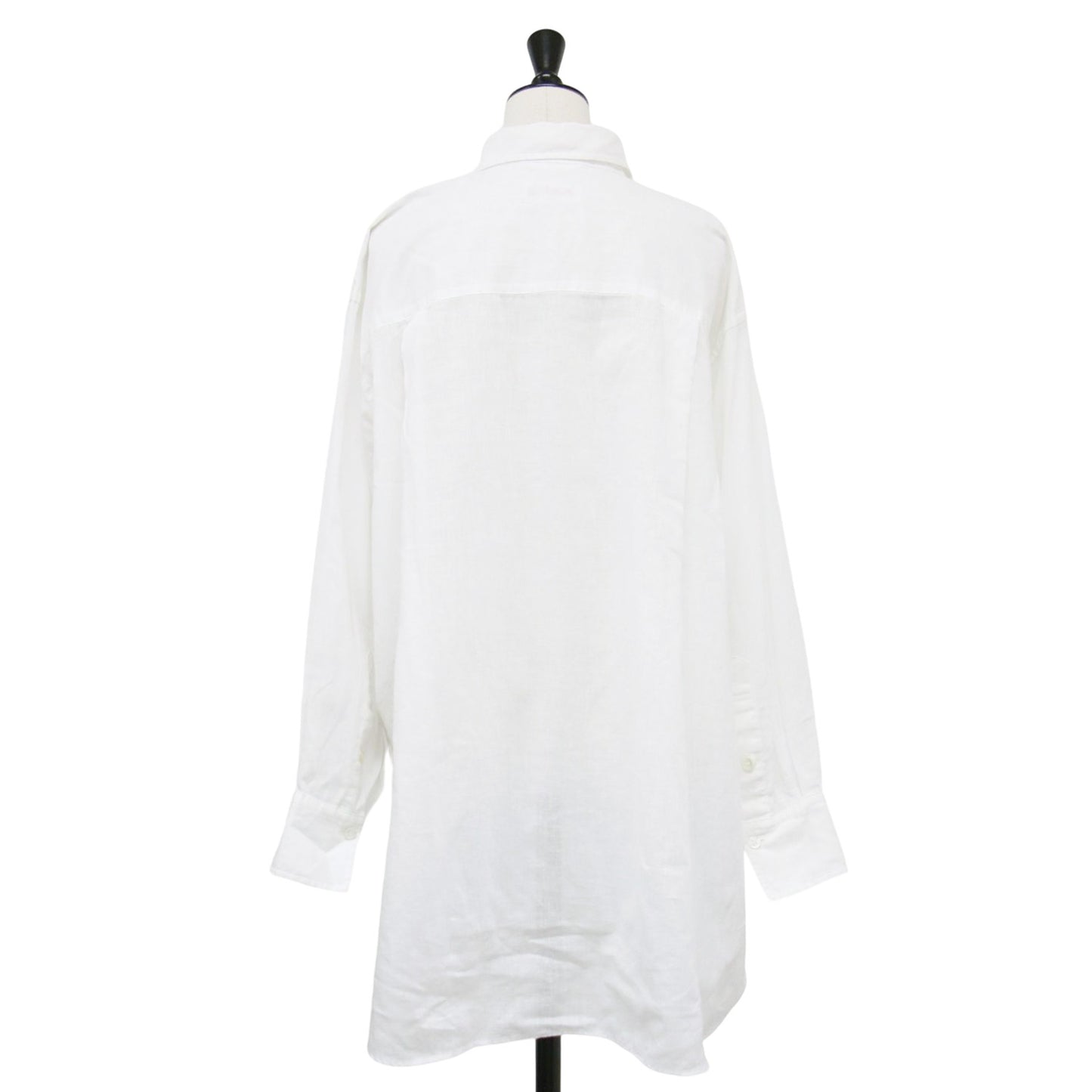 24春夏 コットン リネン ルーズシャツ / ブラウス 長袖 ワイド ドロップショルダー