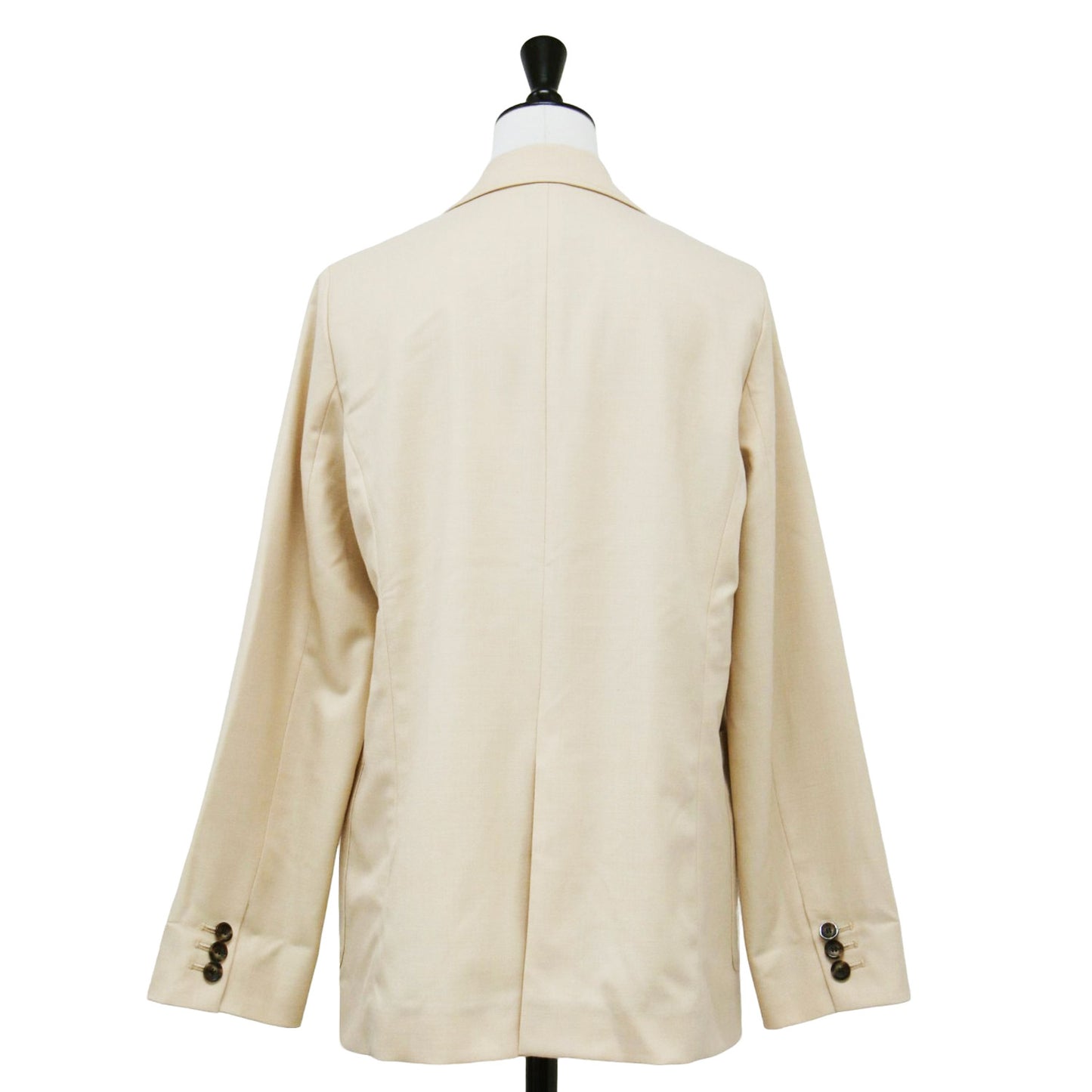 23春夏 ソフトツイル 6ボタンジャケット / ブレザー 長袖 テーラード オーバーサイズ スリット ウール