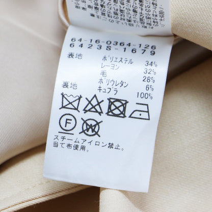 23春夏 ソフトツイル 6ボタンジャケット / ブレザー 長袖 テーラード オーバーサイズ スリット ウール