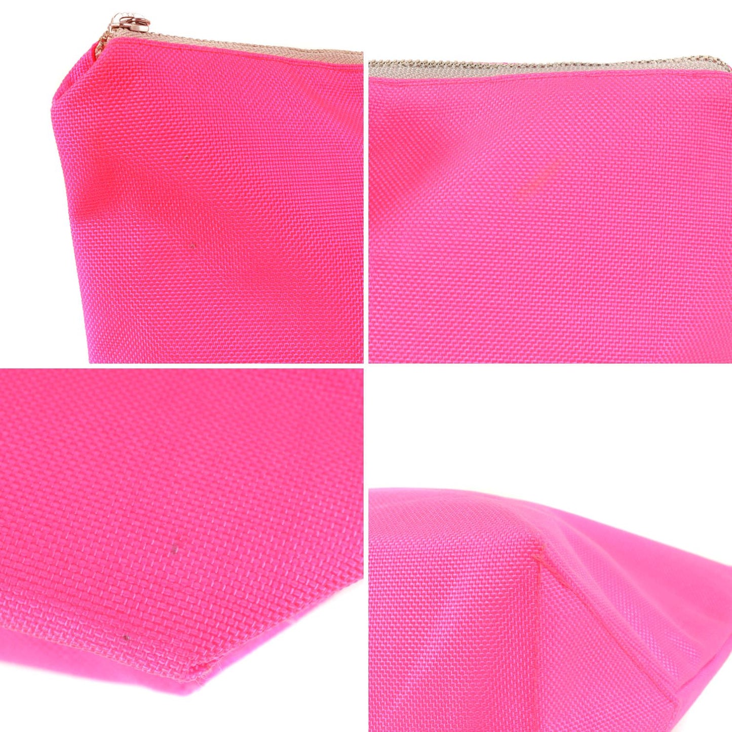 ネオンカラー マカロン ポーチ / ビジュー ブランドロゴ