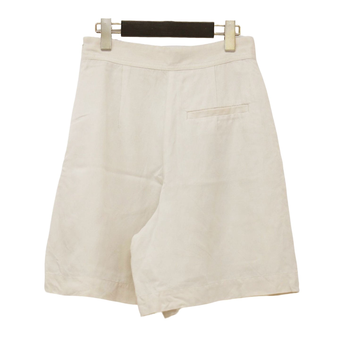 24春夏 コードレーン タック キュロットパンツ / ショートパンツ ハイウエスト Aライン リネン