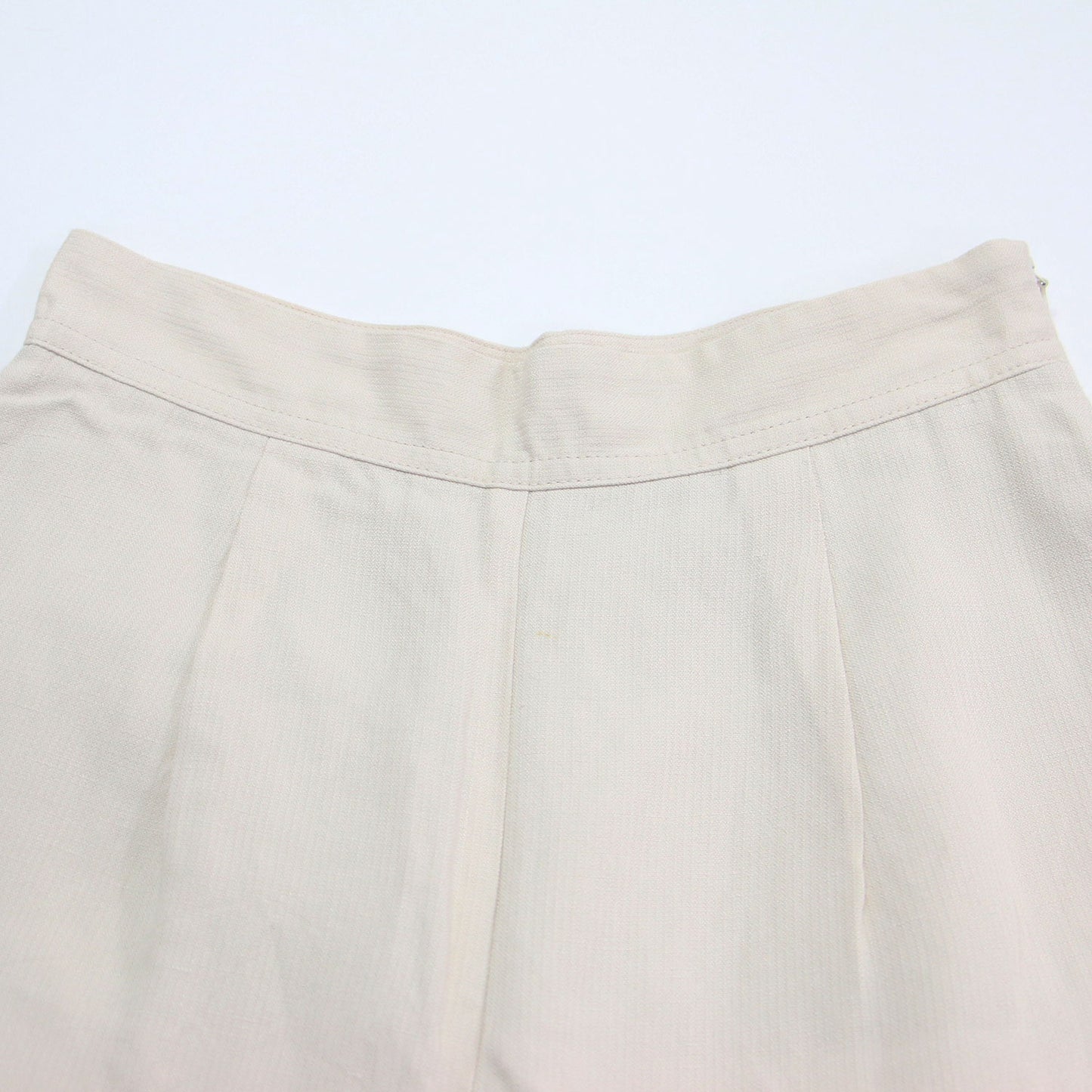 24春夏 コードレーン タック キュロットパンツ / ショートパンツ ハイウエスト Aライン リネン