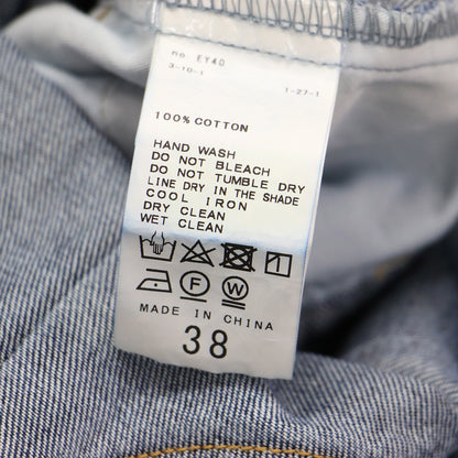 20春夏 デニム ベア ワンピース / ドレス ビスチェ ミモレ丈 タイト ギャザー コットン