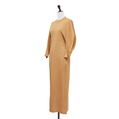 23春夏 コットン ジャージードレス / Cotton Jersey Dress ワンピース 長袖 ドルマンスリーブ ロング丈 ストレッチ