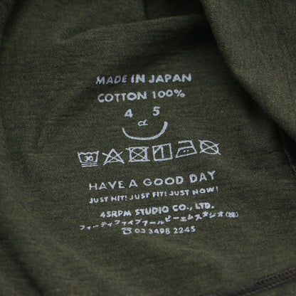 ゴートンくんベタッチプリントの908クレリック長袖Tシャツ / カットソー クルーネック 天竺 プリント ロゴ 刺繍 コットン