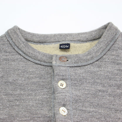 ウール裏毛のパフカーディガン / ニット ショート丈 クルーネック 長袖 コットン