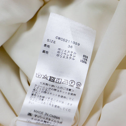 ダンボールカット ワンピース / ドレス 長袖 ミディ丈 ラウンドネック Aライン フレア ストレッチ バックファスナー