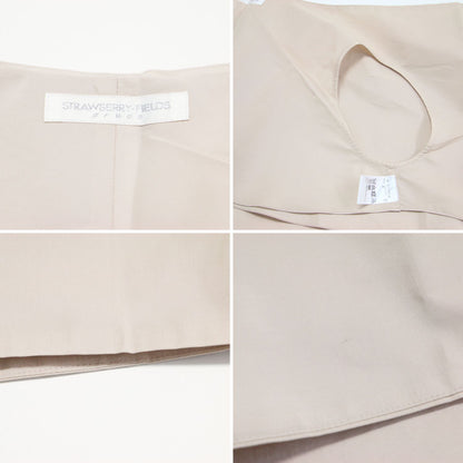 プリンセスタフタ ボレロ付き 結婚式ワンピース ドレス / ミディ丈 ロング丈 ノースリーブ フレア ショール