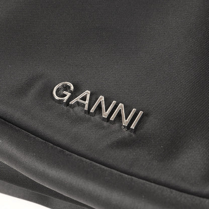 24春夏 メタルロゴ ナイロン ハンドバッグ / Knot Baguette 肩掛け レザー