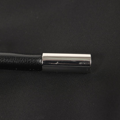 24春夏 メタルロゴ ナイロン ハンドバッグ / Knot Baguette 肩掛け レザー